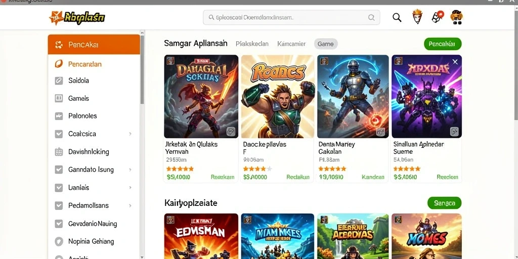 Screenshot tampilan awal permainan yang menawan.