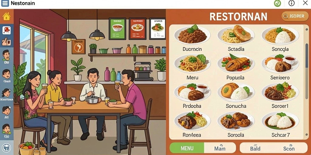 Tampilan antarmuka yang menarik dan mudah digunakan.