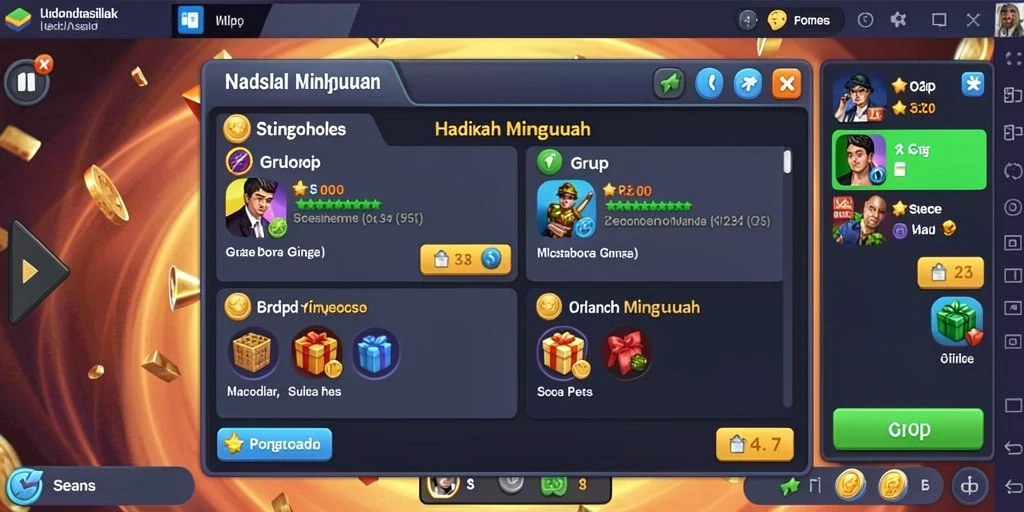 Tampilan menu utama yang intuitif.