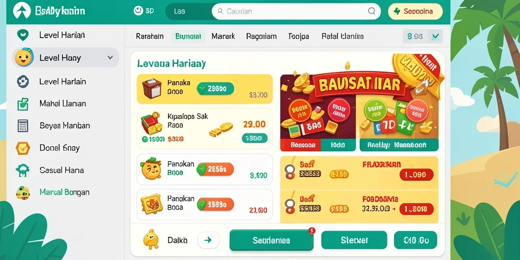 Tampilan awal yang menarik dan user-friendly.