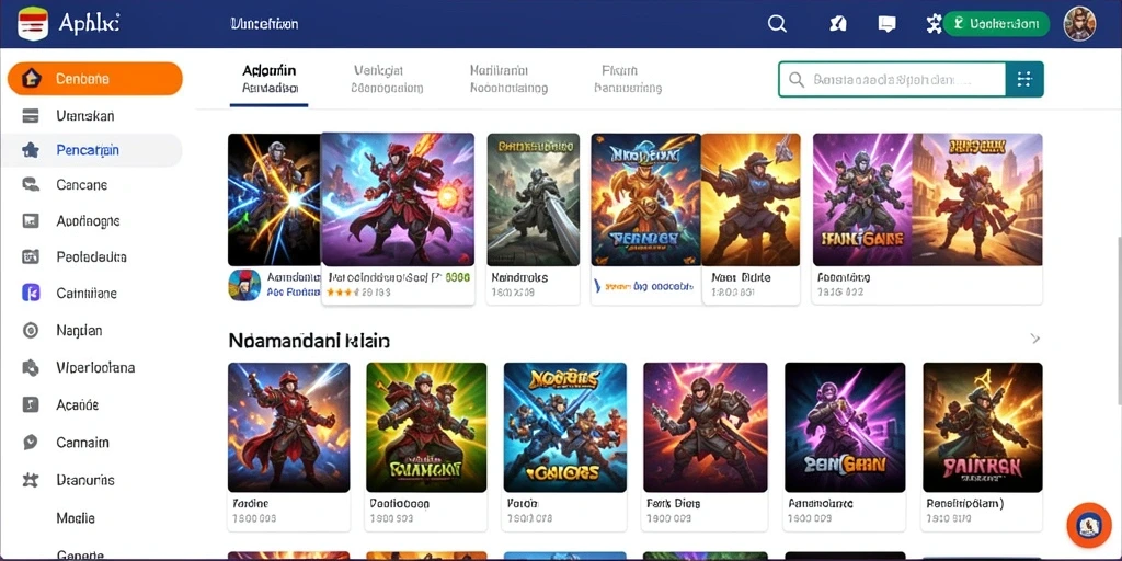 Tampilan awal yang menarik dengan navigasi yang simpel.