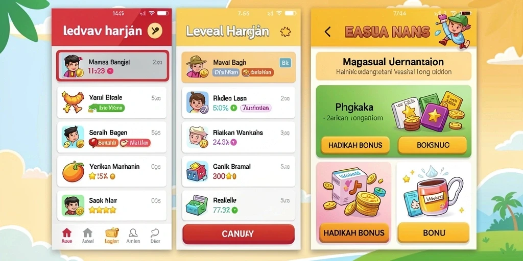 Tampilan menu awal yang intuitif dan menarik.