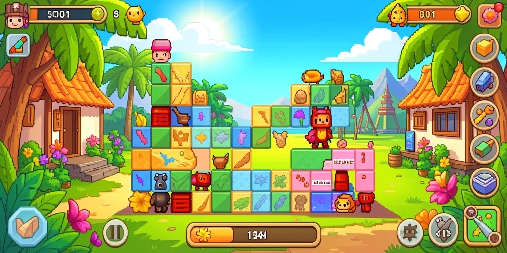 Tampilan awal gameplay yang menarik dan interaktif.