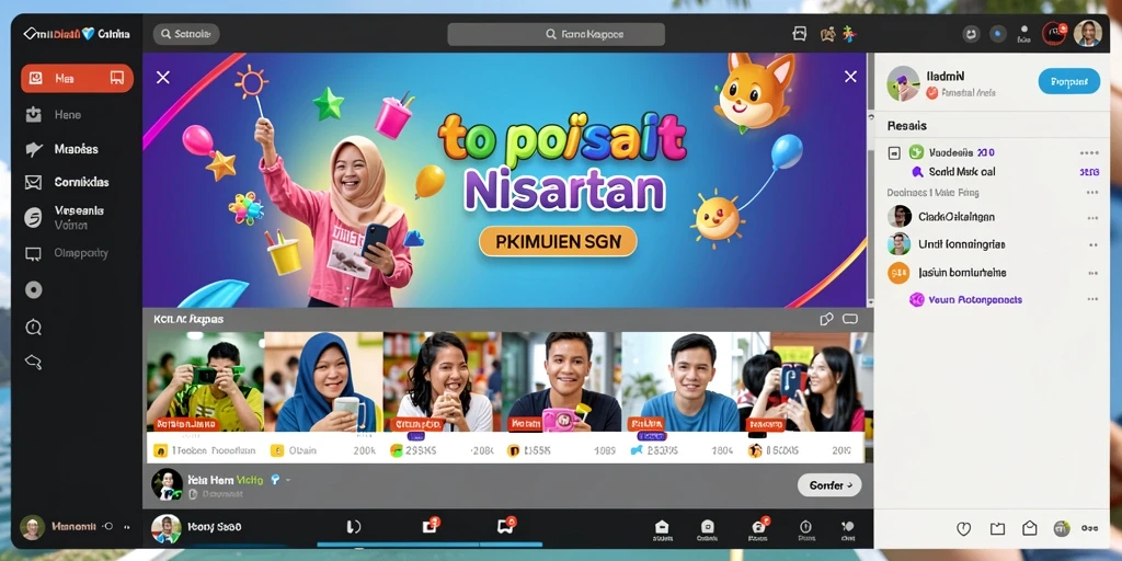Screenshot menunjukkan koleksi permainan slot yang beragam.