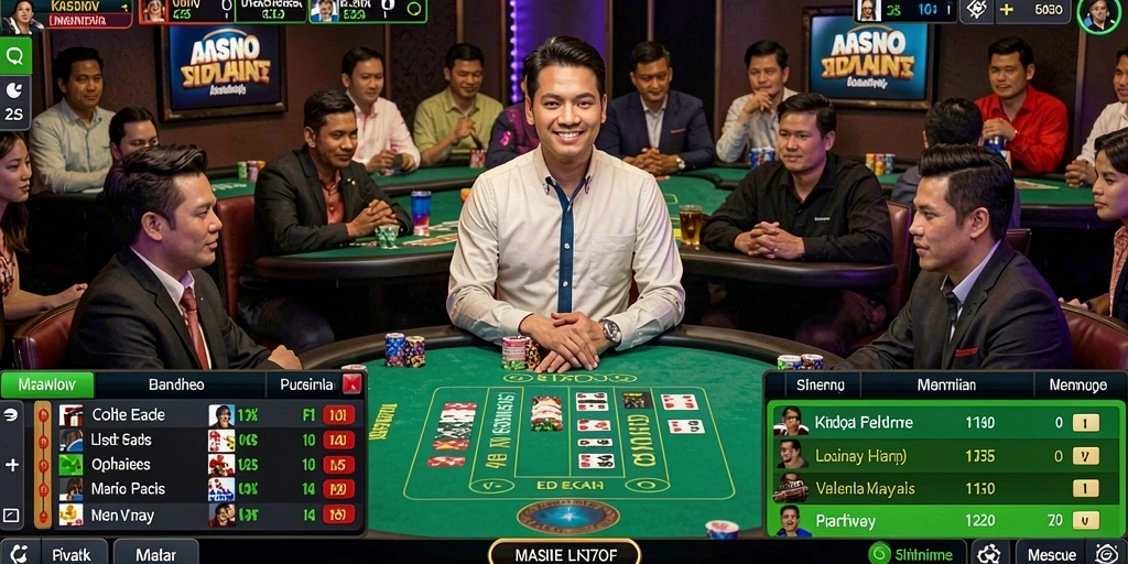Screenshot pertama menunjukkan karakter utama dalam aksi bertarung.